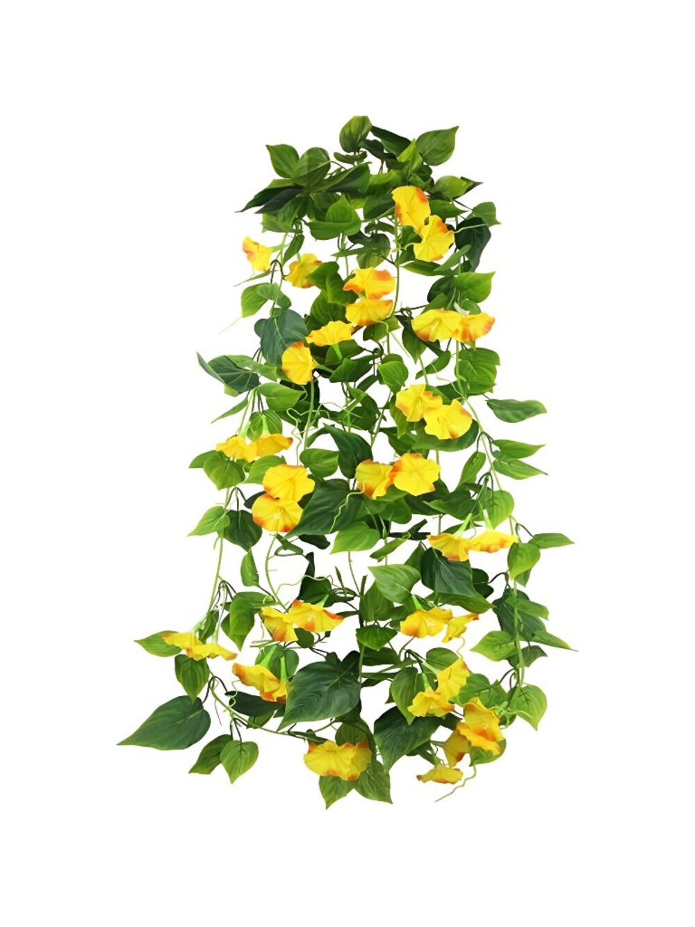 2 Pcs Artificial Vines Silk Morning Glory Vines for Outdoor 15Feet